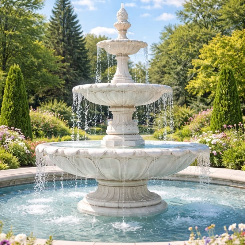 Marble Garden Water Fountain